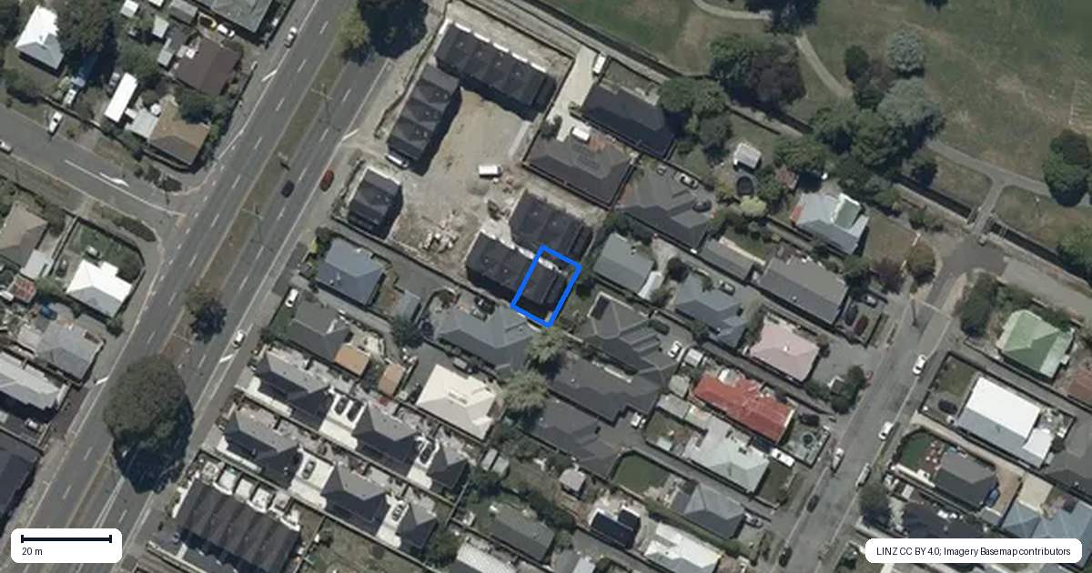 Property context map for 6/112 Aldwins Road, Phillipstown, Christchurch