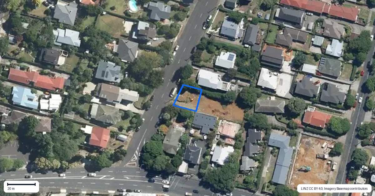 Property context map for 1A Rowan Road, Epsom, Auckland