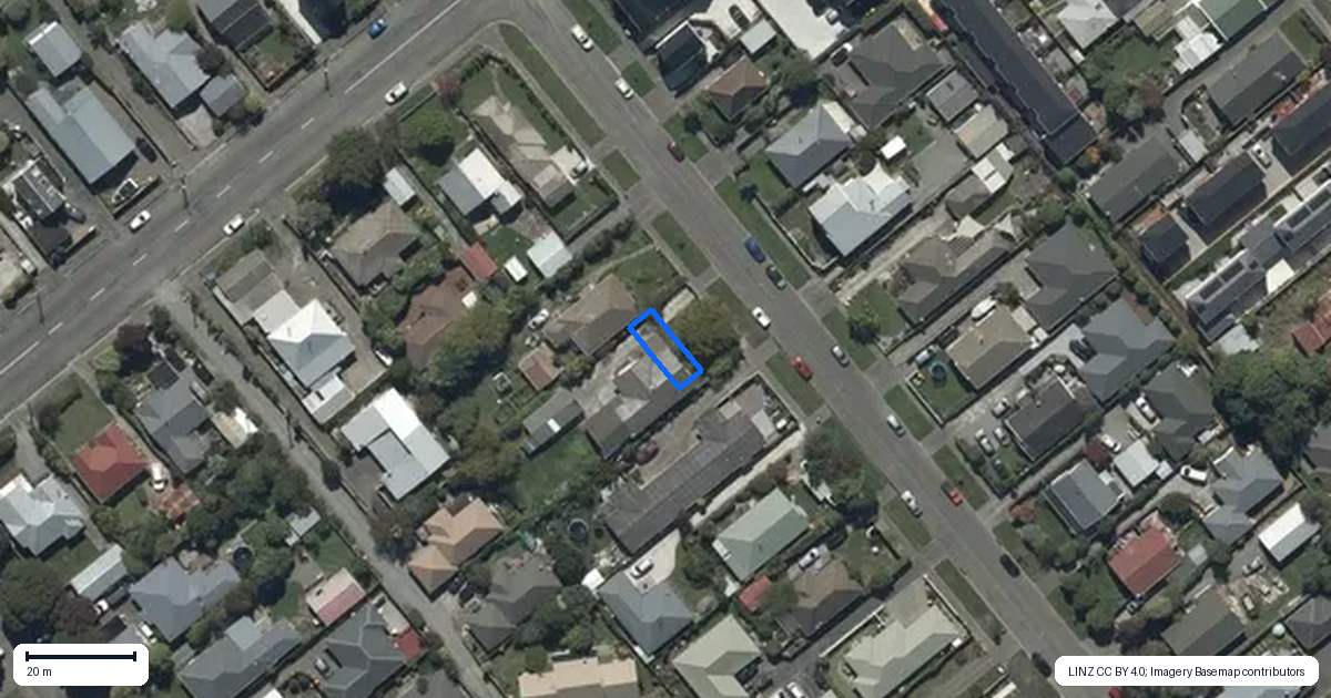 Property context map for 2/45 Plunket Street, Spreydon, Christchurch
