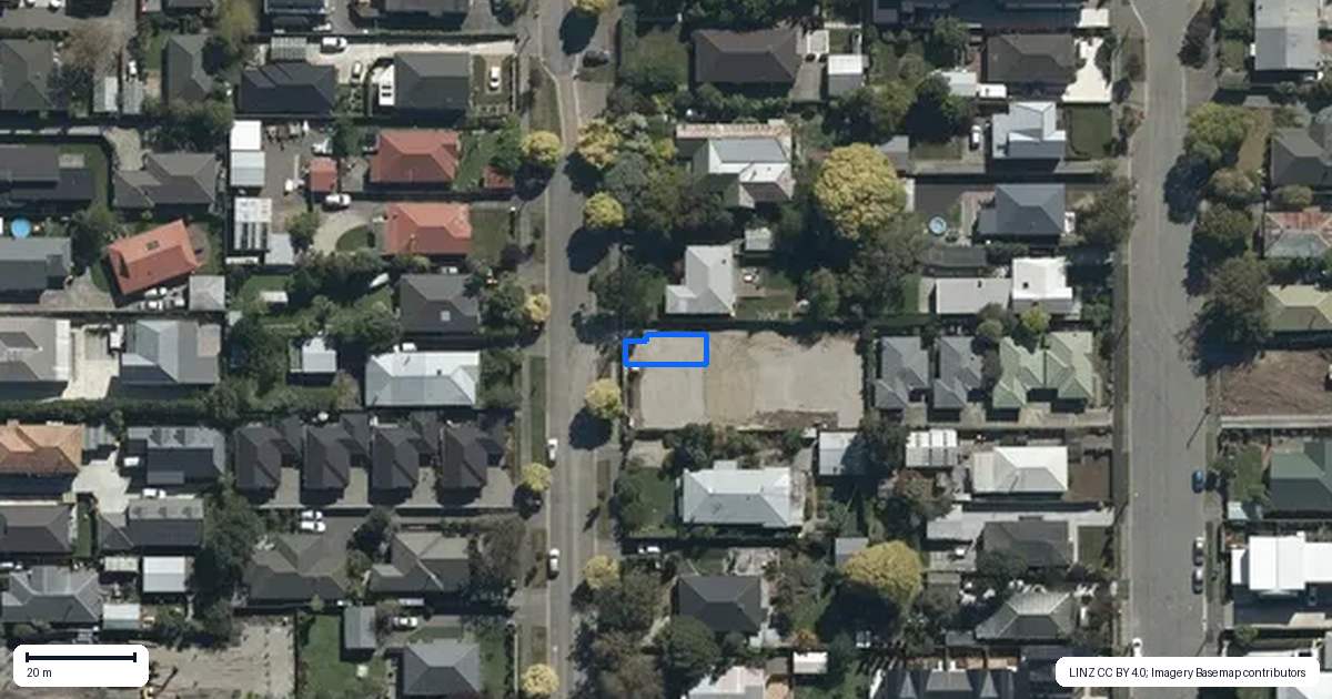 Property context map for 1/220 Geraldine Street, Edgeware, Christchurch