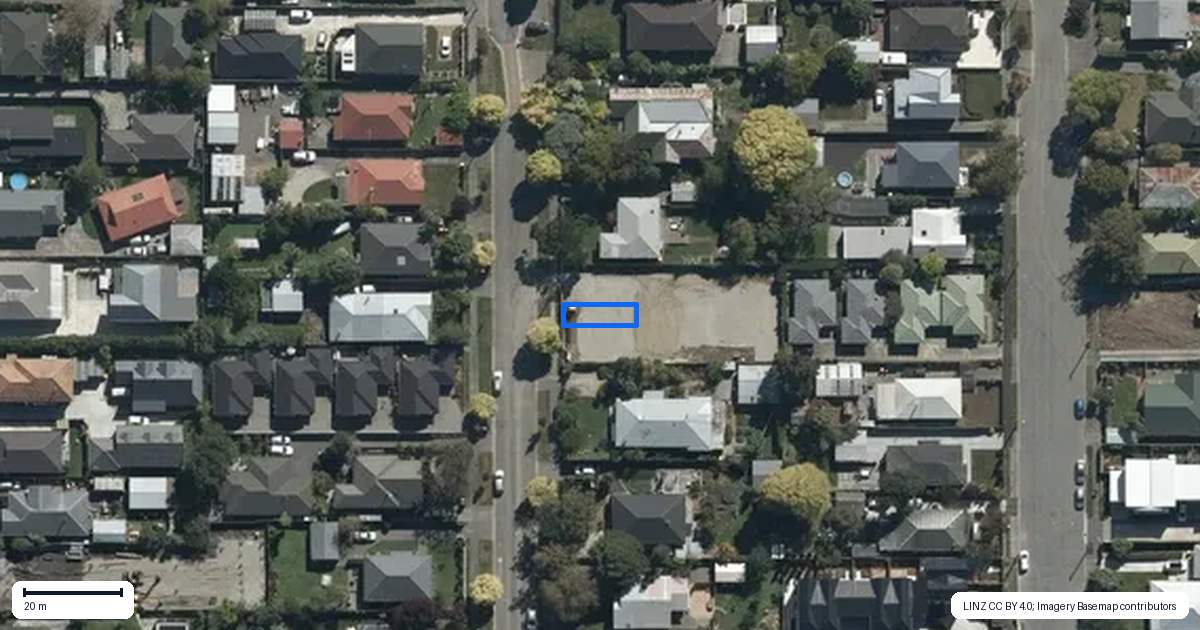 Property context map for 2/220 Geraldine Street, Edgeware, Christchurch
