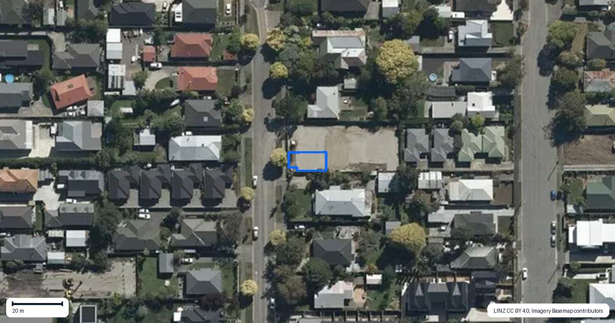 Property context map for 3/220 Geraldine Street, Edgeware, Christchurch
