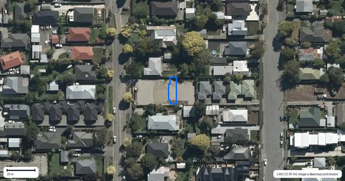 Property context map for 4/220 Geraldine Street, Edgeware, Christchurch