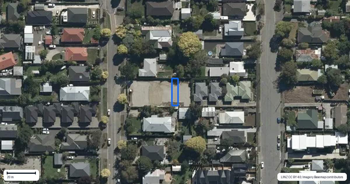 Property context map for 5/220 Geraldine Street, Edgeware, Christchurch