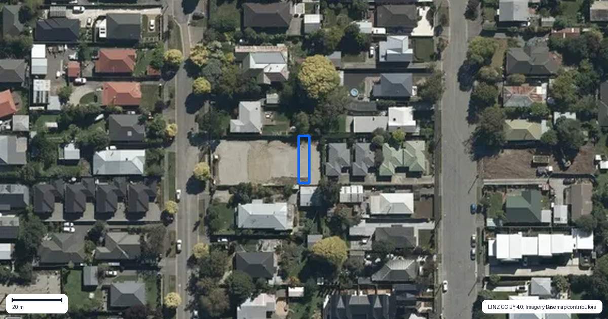 Property context map for 6/220 Geraldine Street, Edgeware, Christchurch