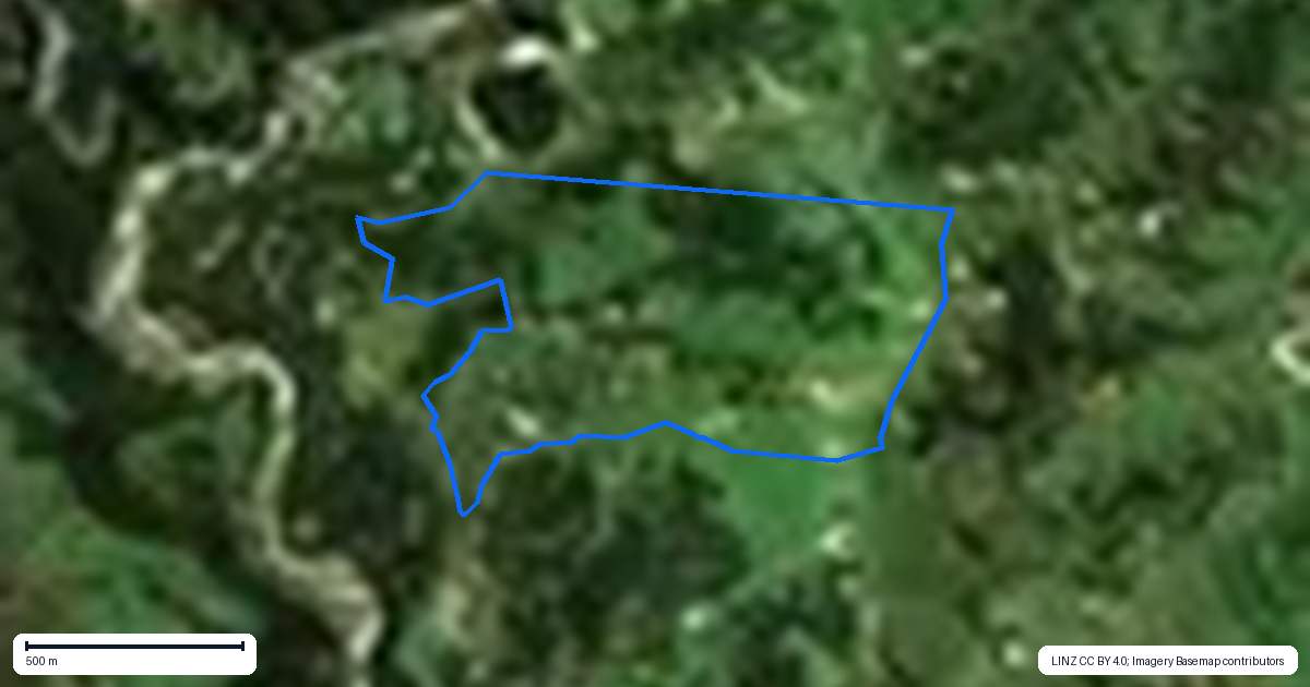Property context map for 1050 Ellis Wallace Road, Eskdale, Napier