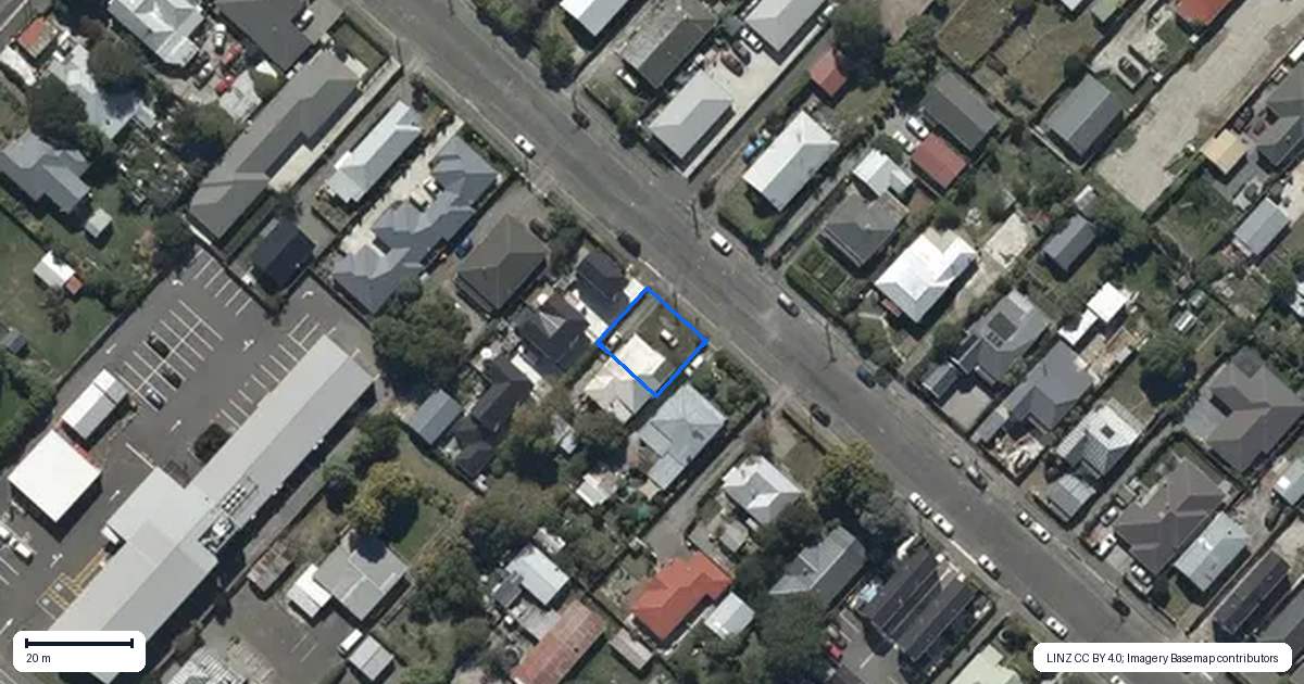 Property context map for 1/26 Norwich Street, Linwood, Christchurch