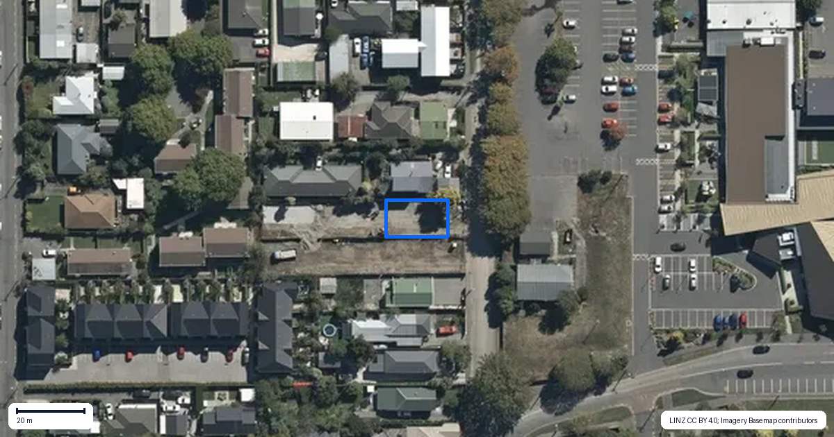 Property context map for 1/15 Cumberland Street, Richmond, Christchurch