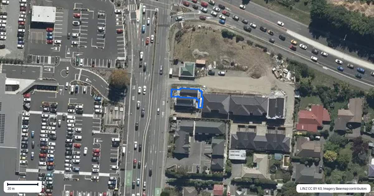 Property context map for 1/200 Main North Road, Redwood, Christchurch