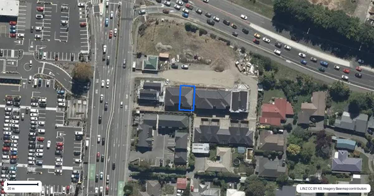 Property context map for 4/200 Main North Road, Redwood, Christchurch