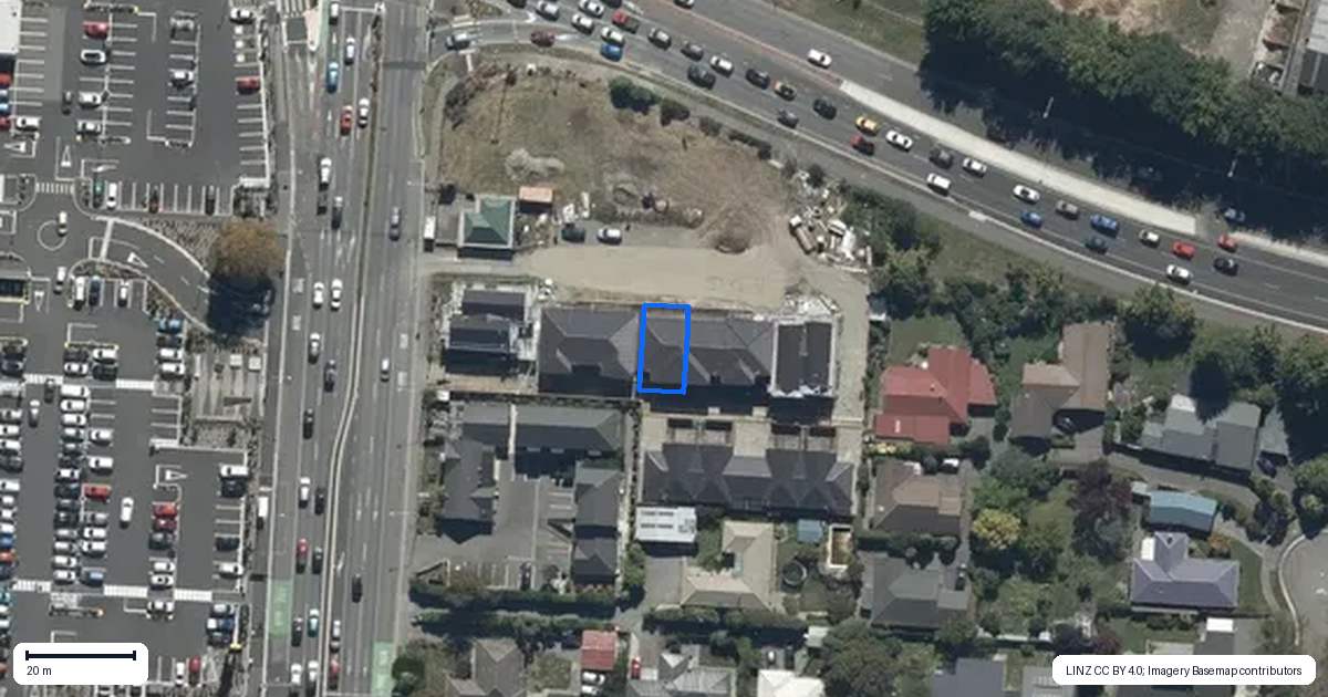 Property context map for 5/200 Main North Road, Redwood, Christchurch