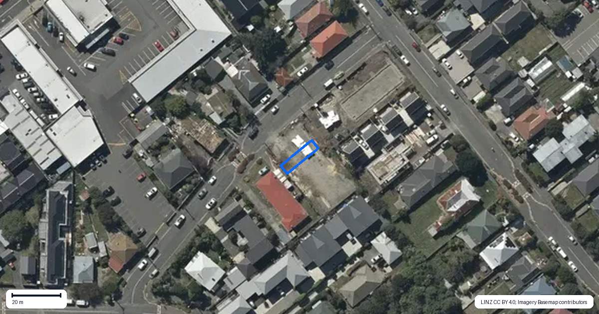 Property context map for 3/18 Feilding Street, Addington, Christchurch