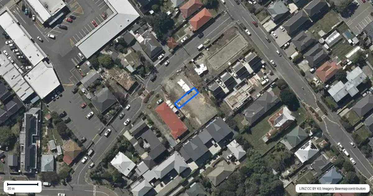 Property context map for 4/18 Feilding Street, Addington, Christchurch