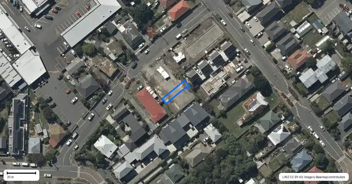 Property context map for 6/18 Feilding Street, Addington, Christchurch