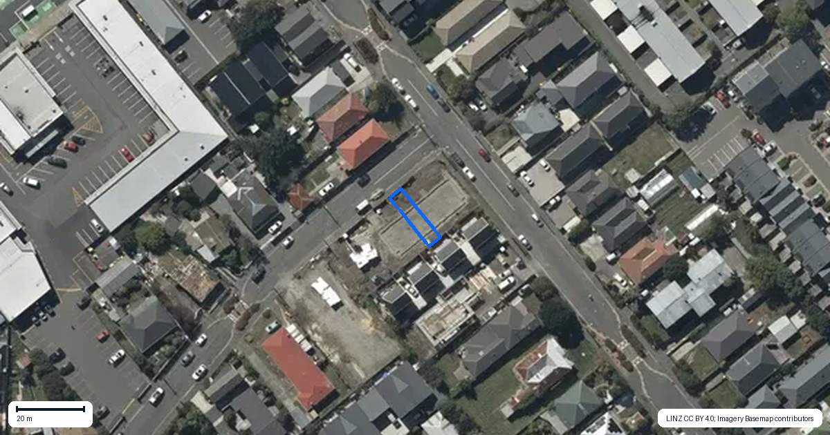 Property context map for 11/18 Feilding Street, Addington, Christchurch