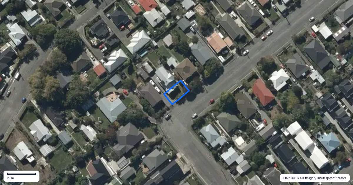 Property context map for 1/3 Redruth Avenue, Spreydon, Christchurch