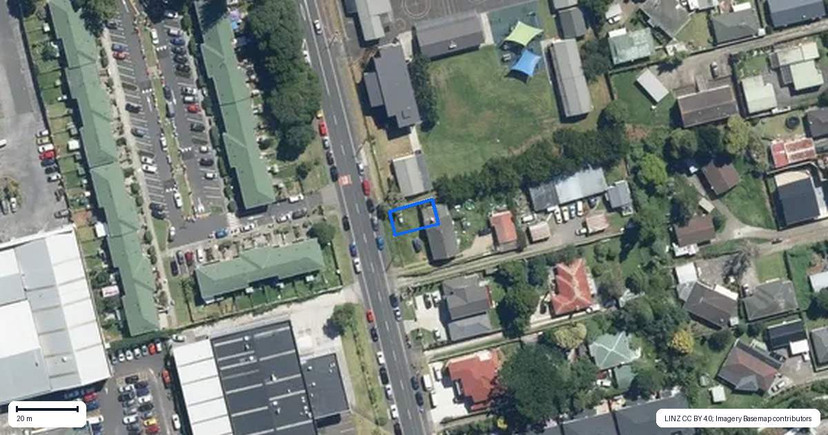 Property context map for 1/120 Church Street, Otahuhu, Auckland