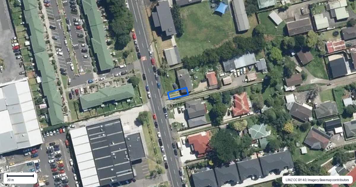 Property context map for 3/120 Church Street, Otahuhu, Auckland