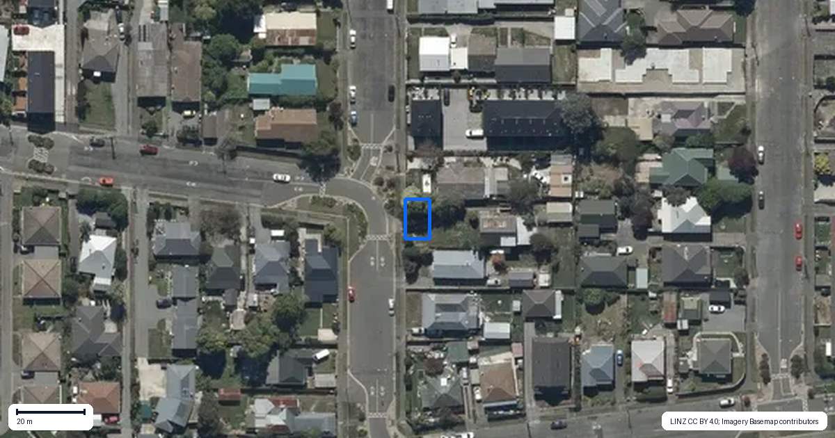 Property context map for 1/14 Clive Street, Phillipstown, Christchurch