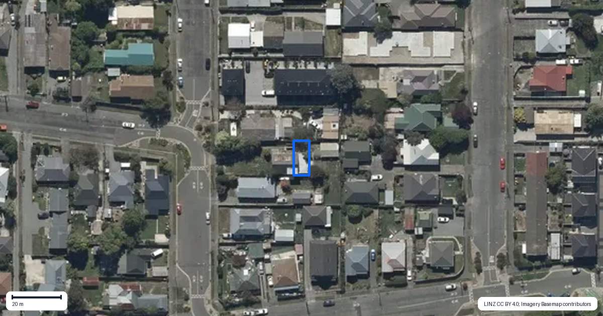 Property context map for 4/14 Clive Street, Phillipstown, Christchurch