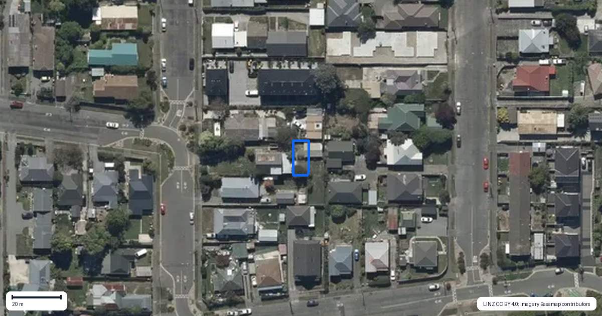 Property context map for 5/14 Clive Street, Phillipstown, Christchurch
