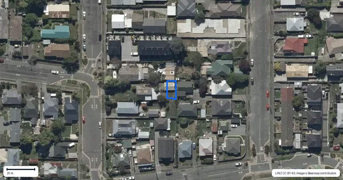 Property context map for 6/14 Clive Street, Phillipstown, Christchurch