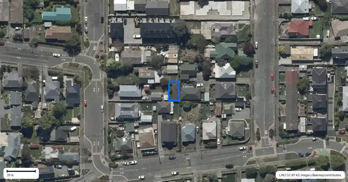 Property context map for 7/14 Clive Street, Phillipstown, Christchurch