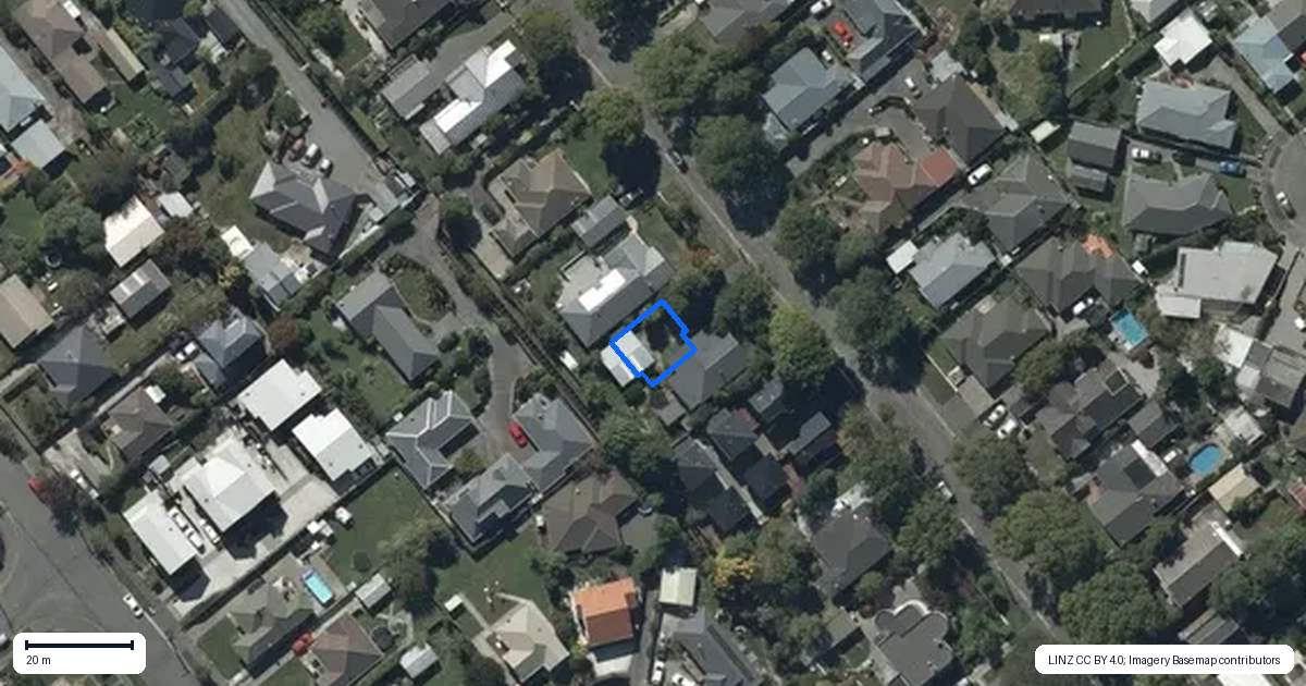 Property context map for 2/25 Therese Street, Spreydon, Christchurch