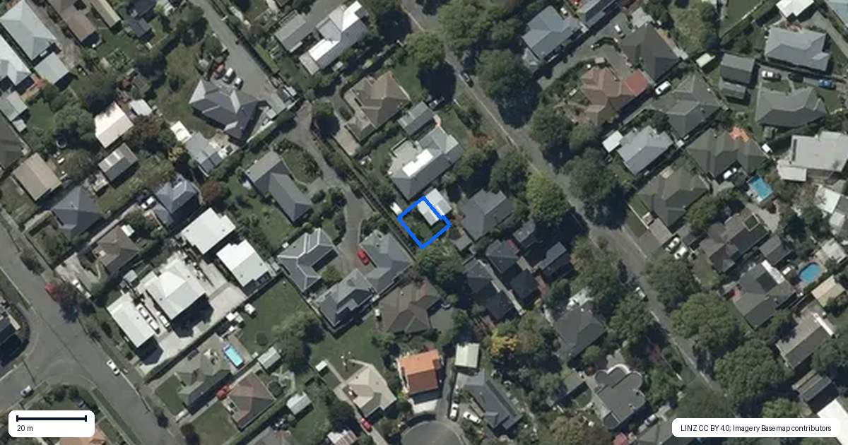 Property context map for 3/25 Therese Street, Spreydon, Christchurch