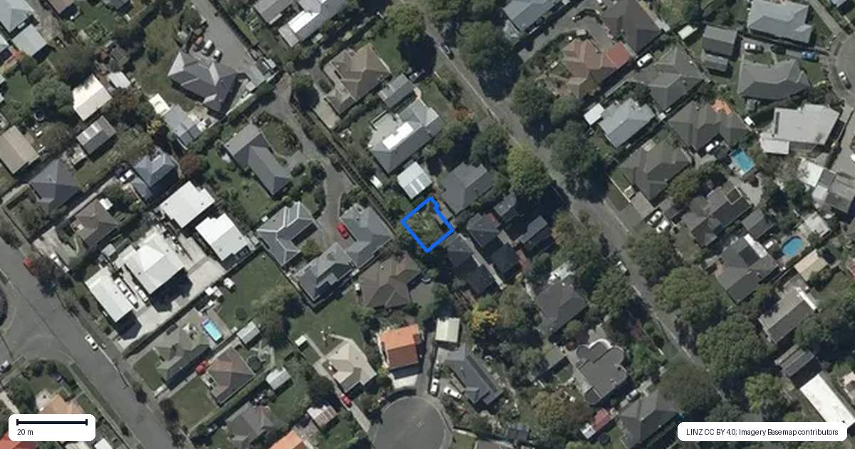 Property context map for 4/25 Therese Street, Spreydon, Christchurch