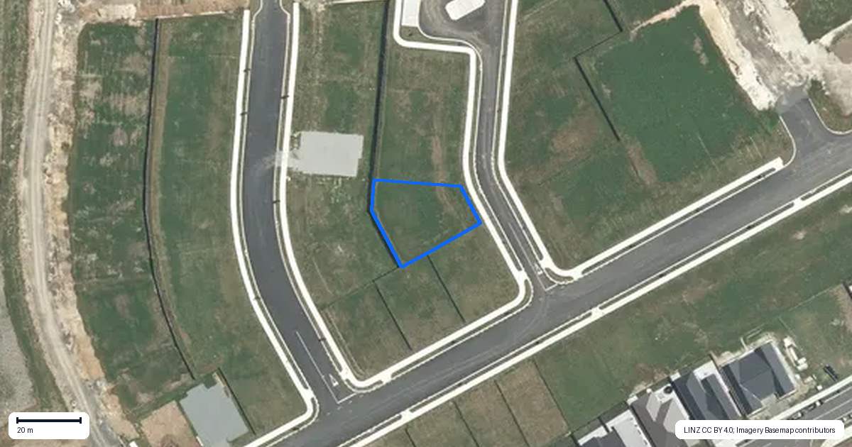 Property context map for 3 Harrop Place, Morrinsville