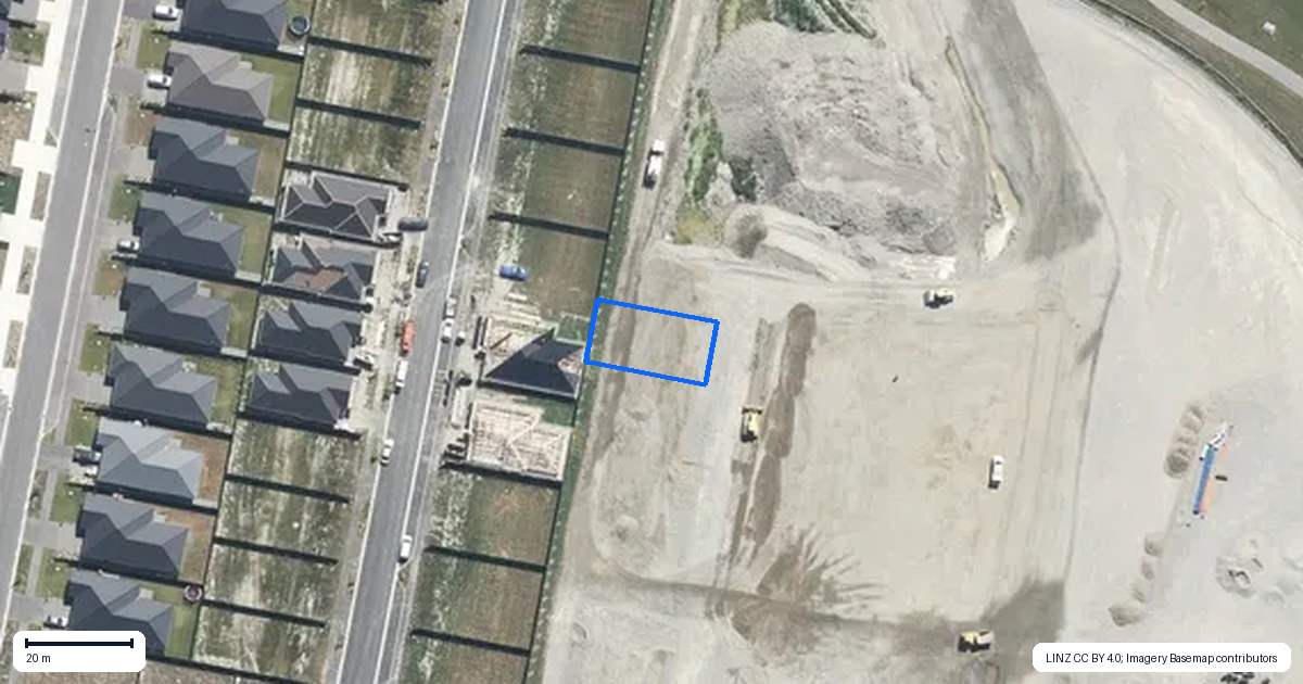 Property context map for 15 Croucher Street, Kaiapoi