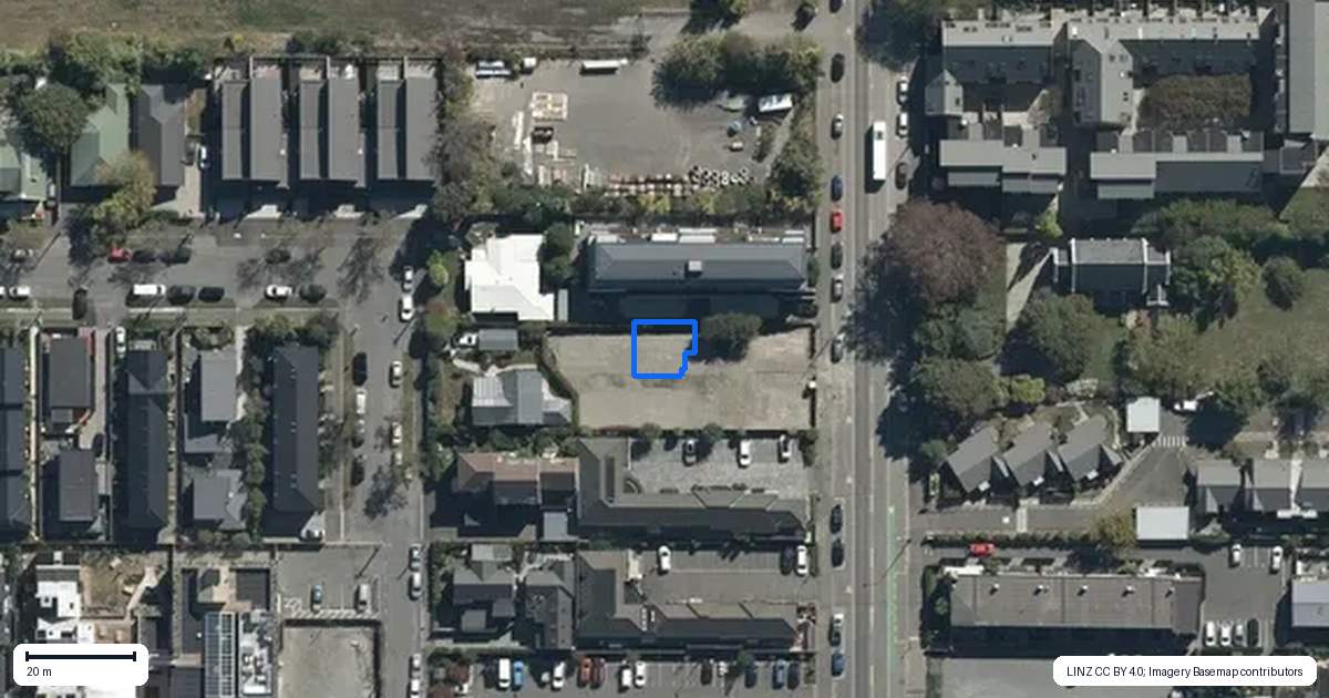 Property context map for 4/867 Colombo Street, Christchurch Central, Christchurch