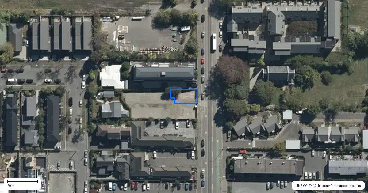 Property context map for 1/867 Colombo Street, Christchurch Central, Christchurch