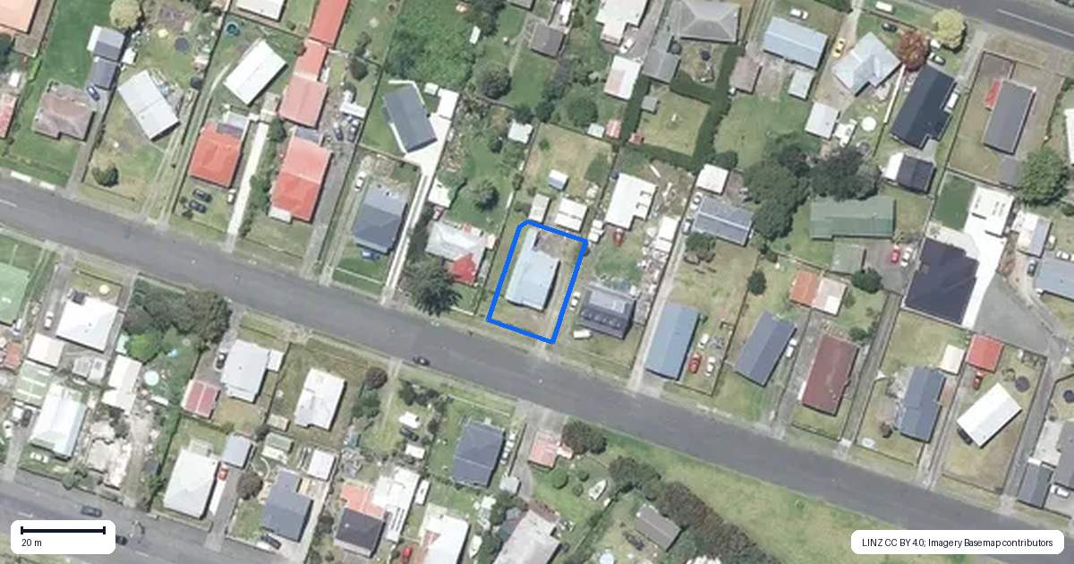 Property context map for 86 Hinau Street, Castlecliff, Whanganui