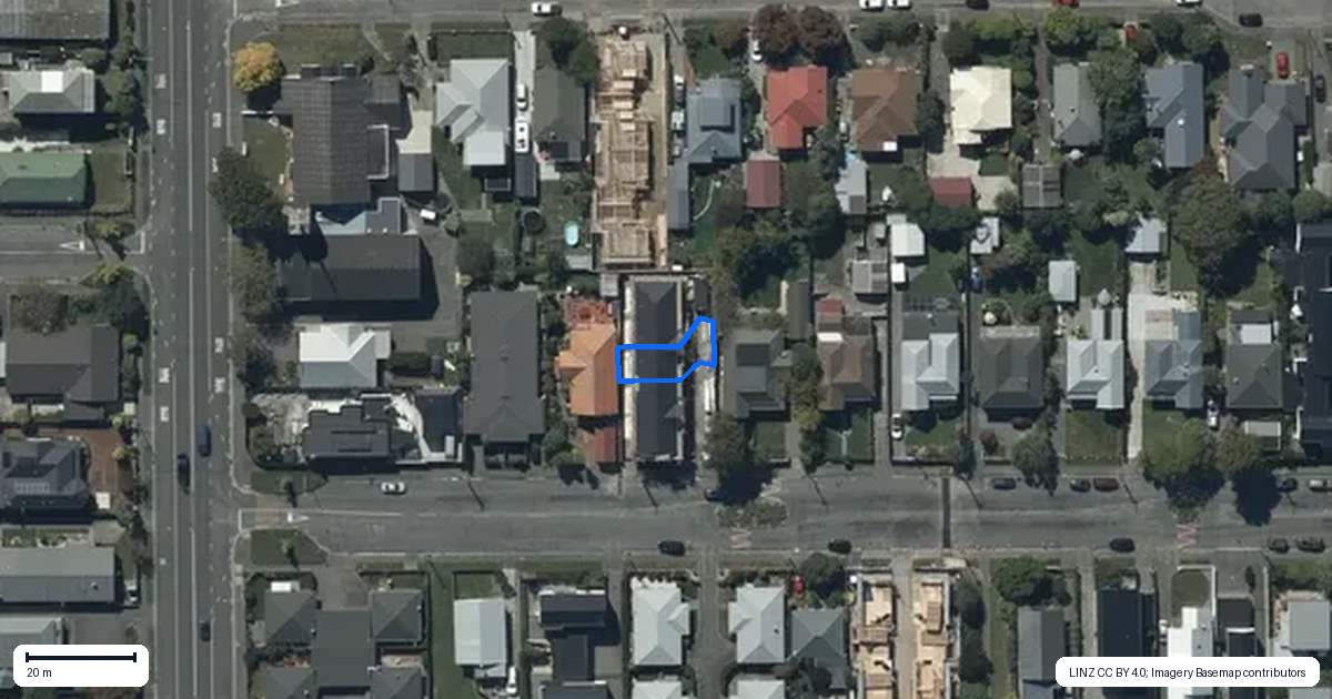 Property context map for 3/15 Southey Street, Sydenham, Christchurch