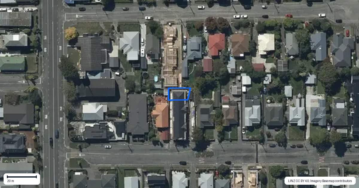 Property context map for 5/15 Southey Street, Sydenham, Christchurch