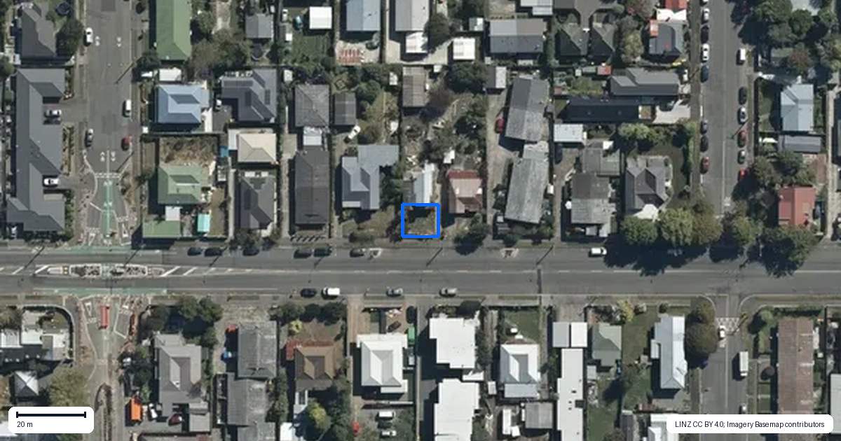 Property context map for 1/527 Hereford Street, Linwood, Christchurch