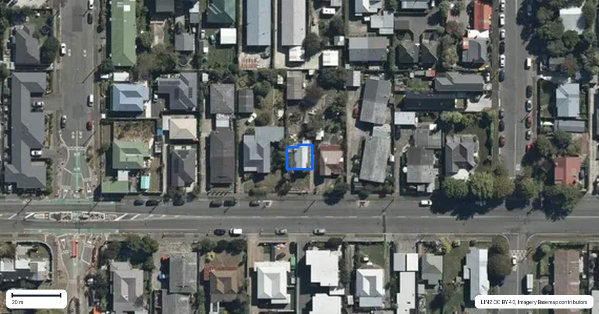 Property context map for 2/527 Hereford Street, Linwood, Christchurch
