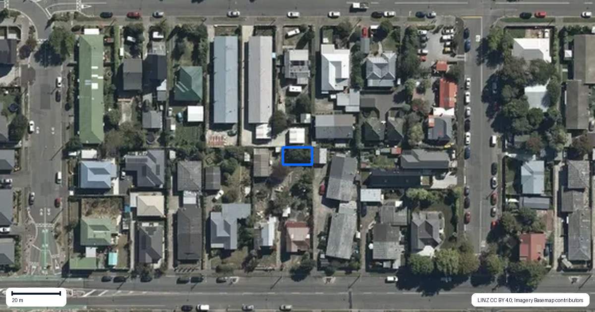 Property context map for 10/527 Hereford Street, Linwood, Christchurch