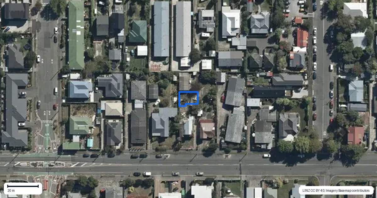 Property context map for 5/527 Hereford Street, Linwood, Christchurch
