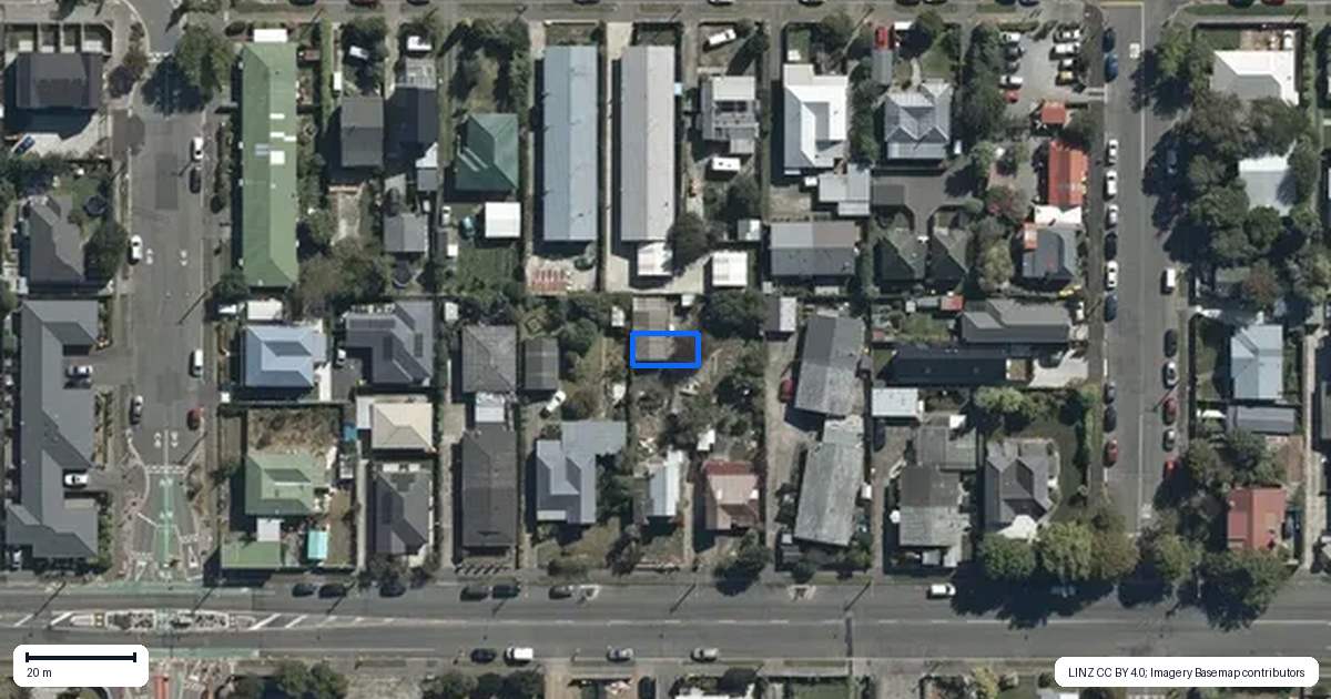 Property context map for 6/527 Hereford Street, Linwood, Christchurch