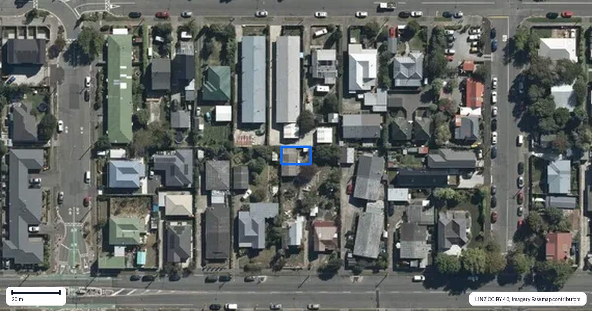 Property context map for 7/527 Hereford Street, Linwood, Christchurch
