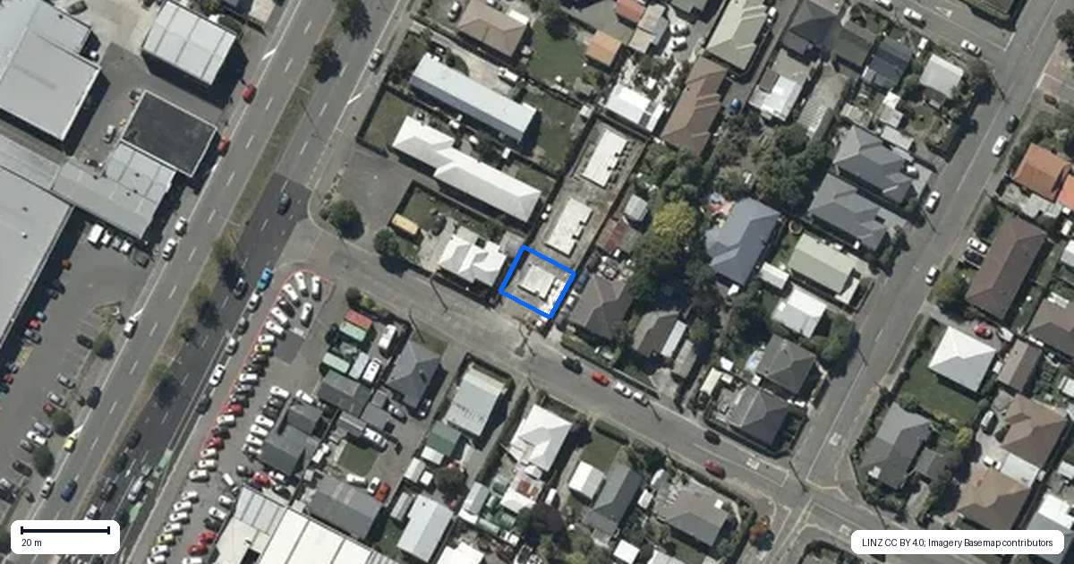 Property context map for 1/9 Matlock Street, Woolston, Christchurch