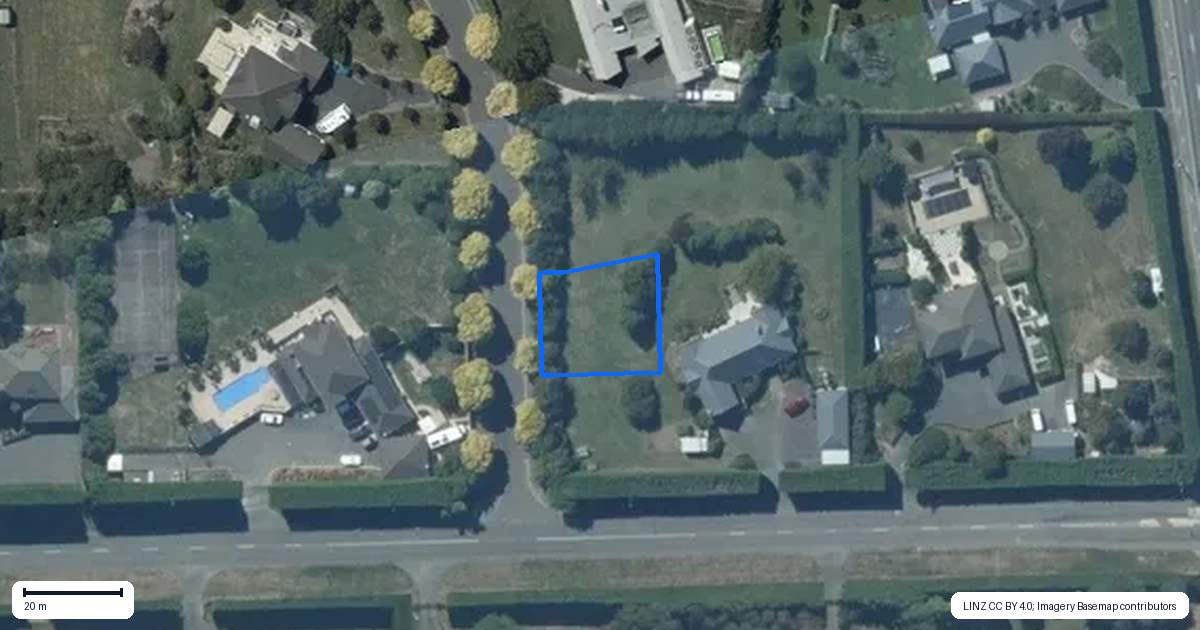 Property context map for 2A Highland Brae, Prebbleton