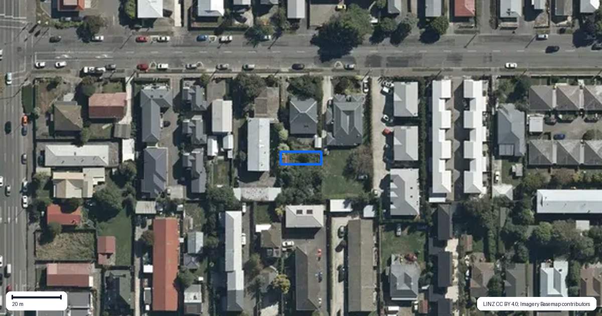Property context map for 4/358 Hereford Street, Linwood, Christchurch