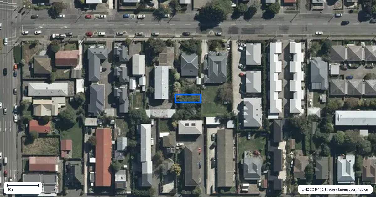 Property context map for 5/358 Hereford Street, Linwood, Christchurch