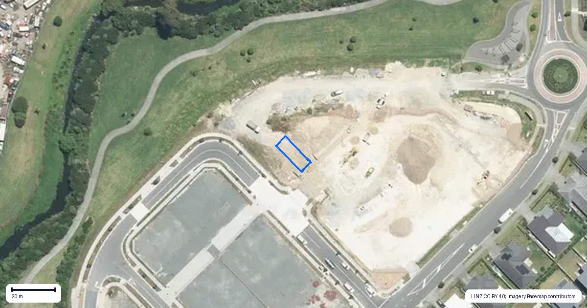 Property context map for 23 Pohorama Lane, Takanini, Auckland