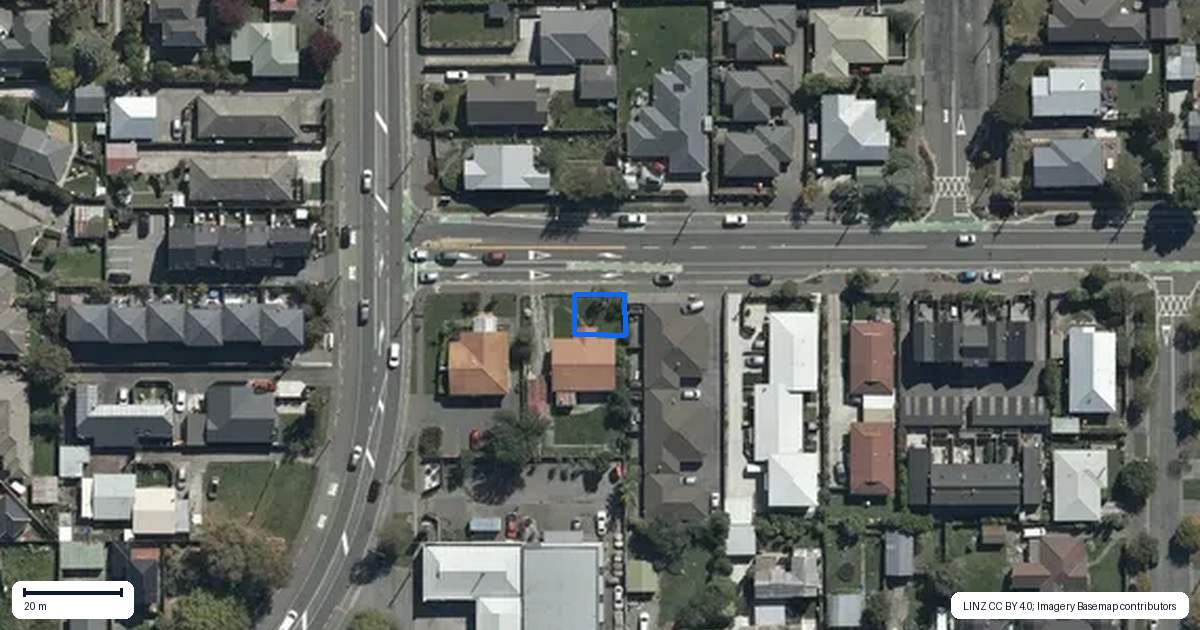 Property context map for 1/8 North Avon Road, Richmond, Christchurch