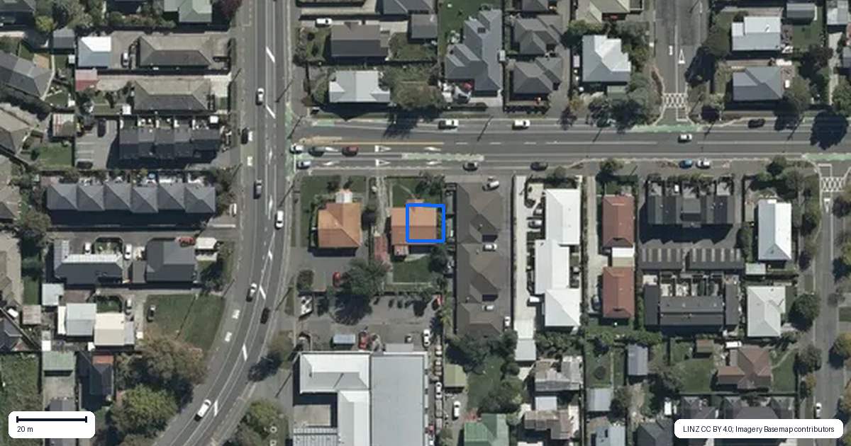 Property context map for 3/8 North Avon Road, Richmond, Christchurch